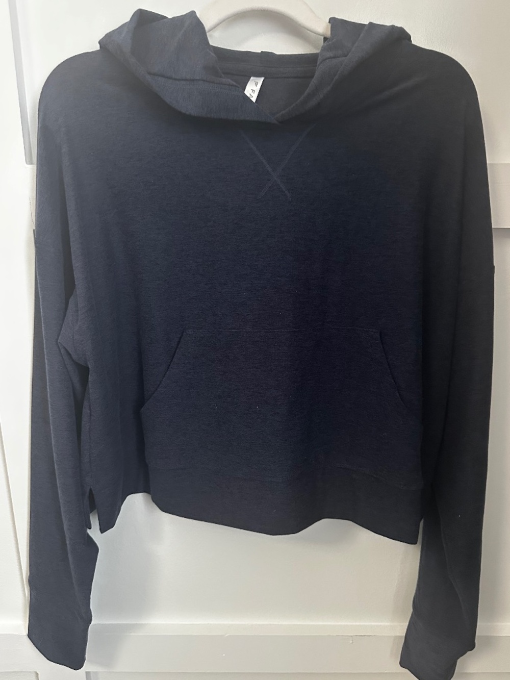 Fabletics Navy Sz Sm Cropped Lightweight hoodie